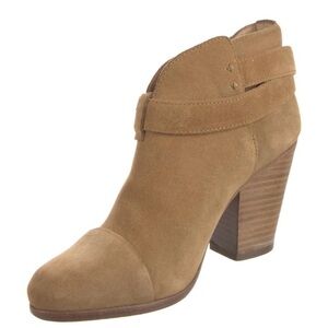 Rag & Bone Camel Suede Heeled Boots
